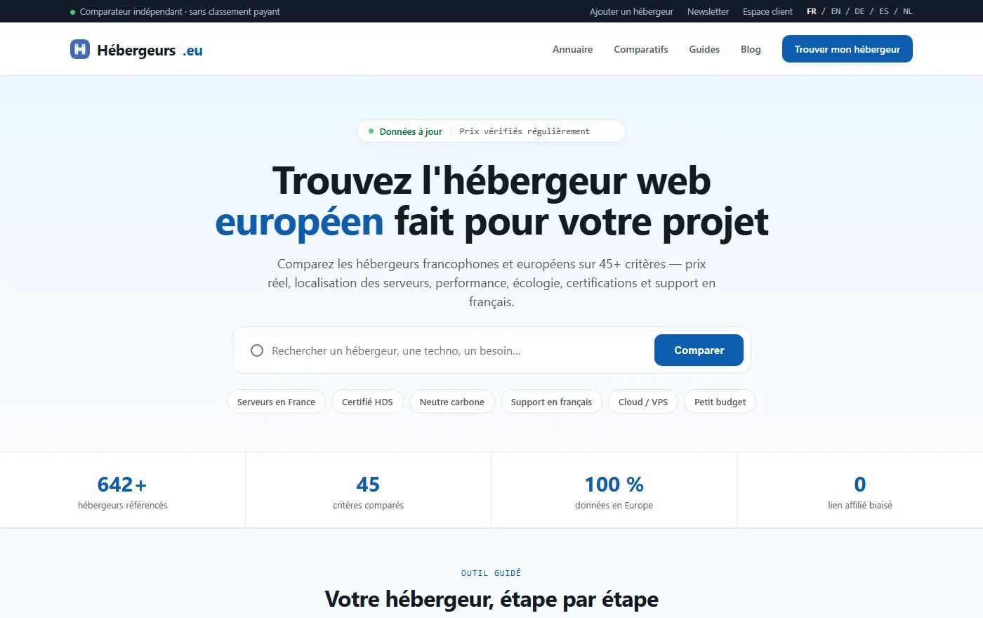 Capture Hébergeurs.eu